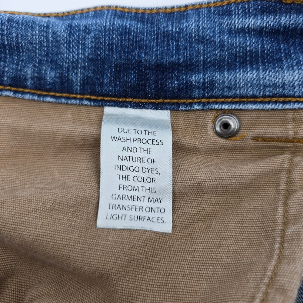 Duluth Trading Co Carpenter Jeans Mens Ballroom Double Flex Blue 36x34 - Picture 8 of 12